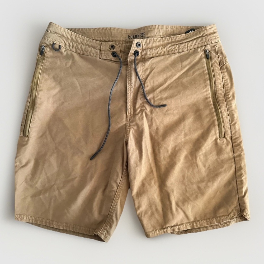 Roark Revival Layover Shorts Mens 30 Brown Gorpcore Travel Hiking‎ Utility